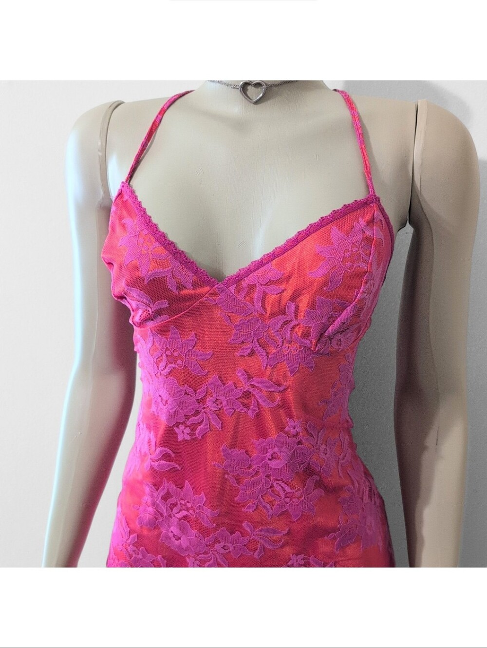 90's Victoria's Secret Lace Mini Dress - Picture 2 of 6
